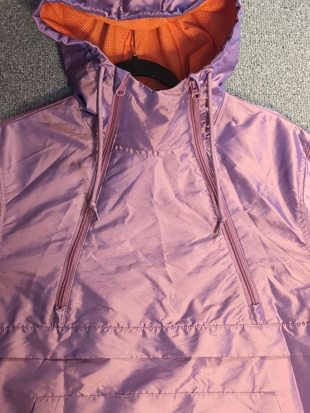 A.LAB Glowstick Purple Anorak Jacket - Zumiez Oversized Small in Purple